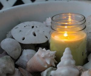 Natural Mosquito Repellent Lemongrass Candle